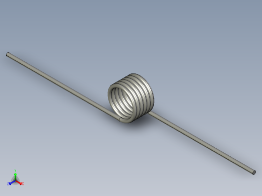 扭转弹簧torsion_spring_t014-180-078-x-l正等轴测缩略图