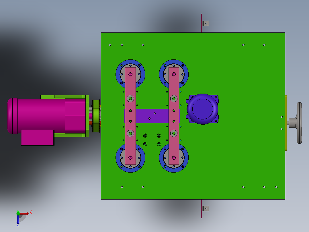 外圆精磨工装sw18可编辑俯视图