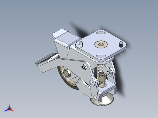 脚踏式重型找平脚轮