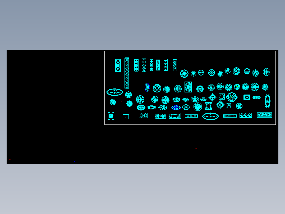 室内装修地花图块