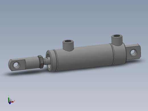 小型液压缸SW图主视缩略图