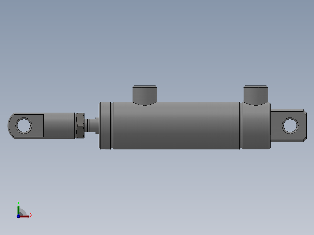 小型液压缸SW图前视图