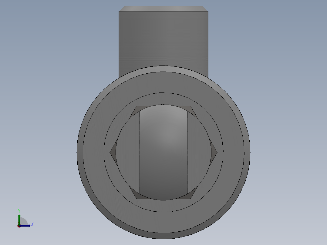 小型液压缸SW图左视图