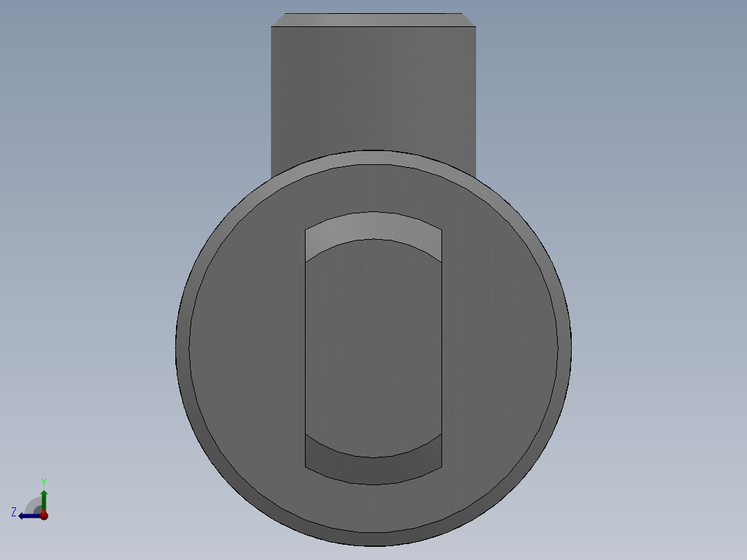 小型液压缸SW图右视图