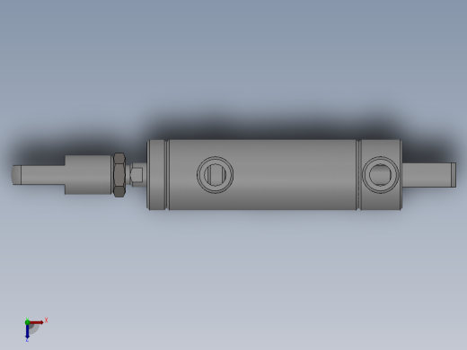 小型液压缸SW图俯视缩略图