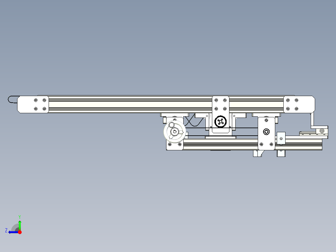 A13_宽度可调流水线右视图