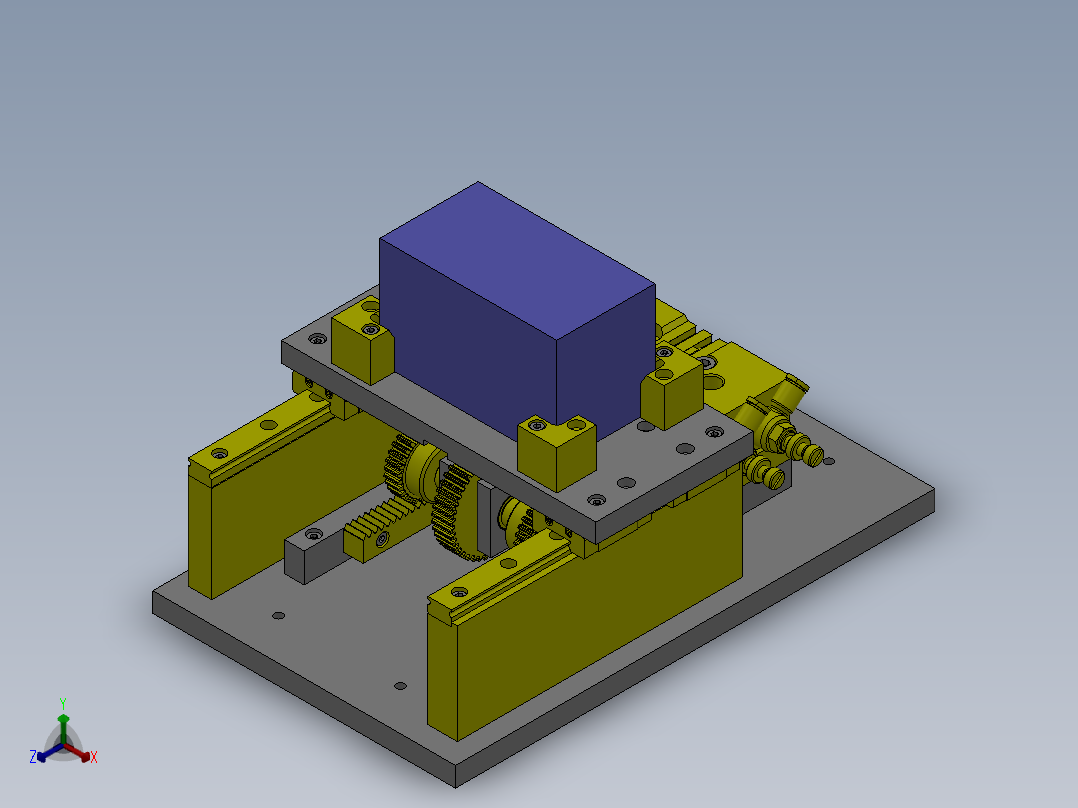 M1 倍速机构正等轴测图