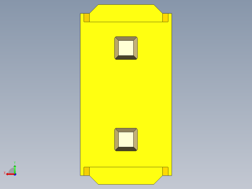 彩色公头100mil（2.54mm）系列-DS1021_yellow_2x01p_100mil_Type5_rev1.0后视缩略图