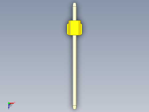 彩色公头100mil（2.54mm）系列-DS1021_yellow_2x01p_100mil_Type5_rev1.0俯视缩略图