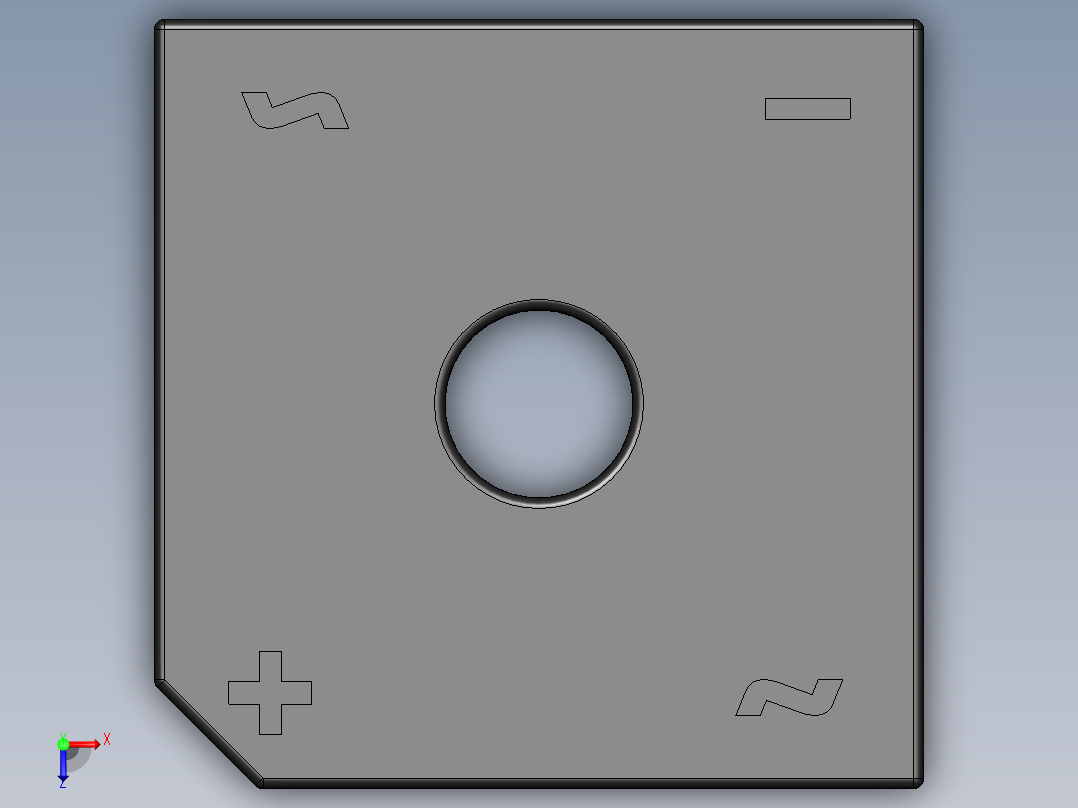 桥式整流器-BR6俯视图