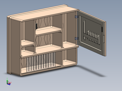 浴室储物柜设计模型