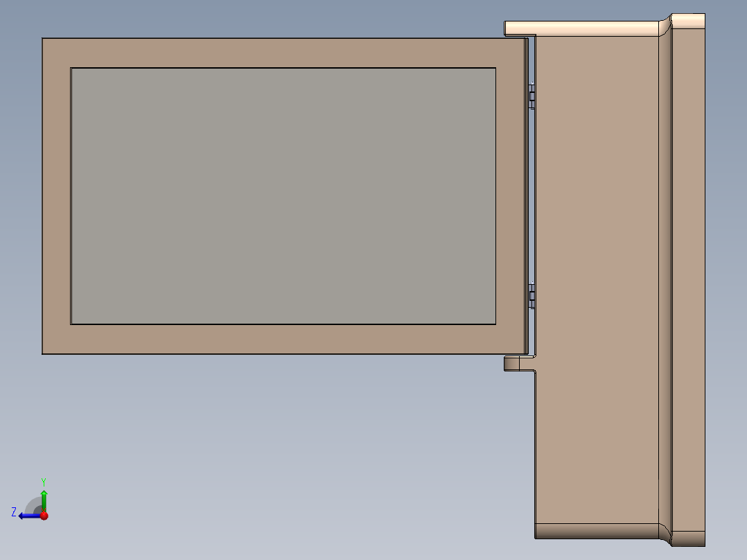 浴室储物柜设计模型右视图