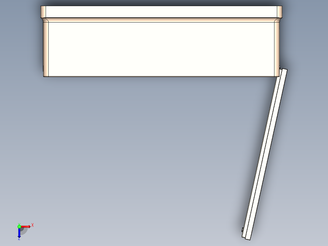 浴室储物柜设计模型俯视图