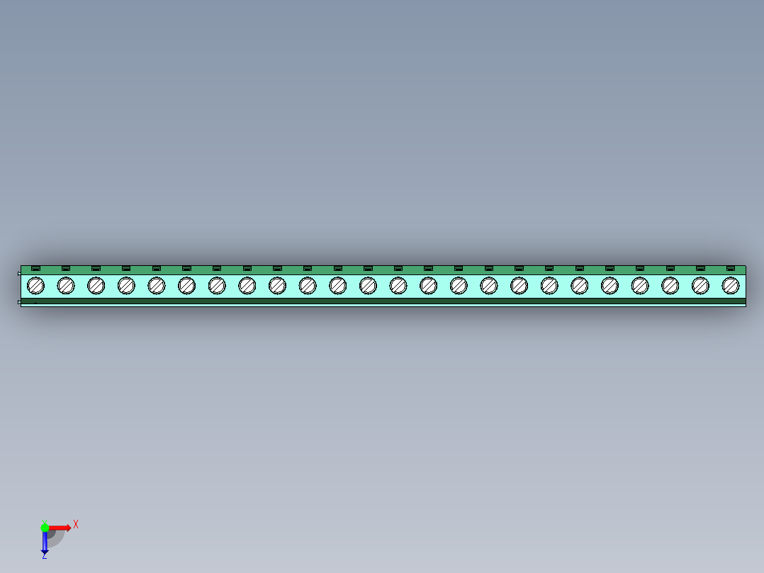 DEGSON DG128 系列 5.07.5mm 接线端子-DG128-7.5-24P-14-00AH俯视图