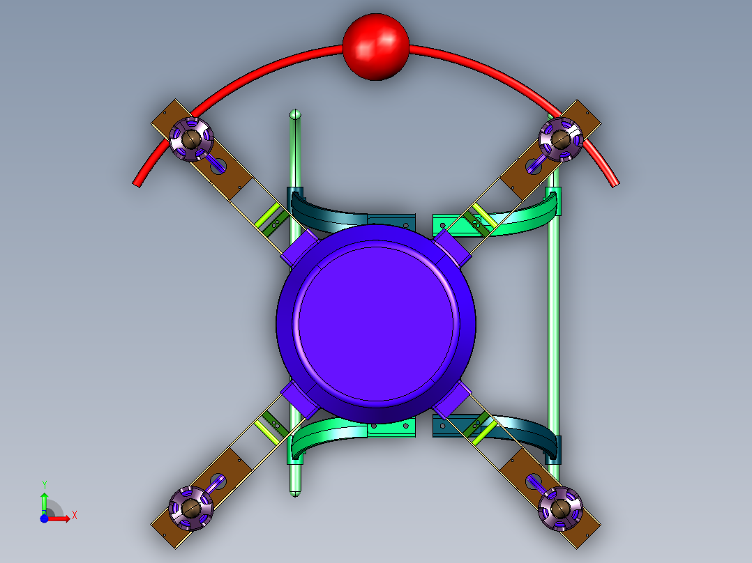 泰世4轴无线飞行器330X前视图