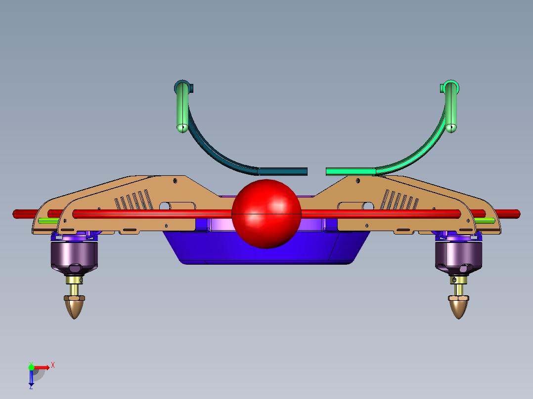 泰世4轴无线飞行器330X俯视图