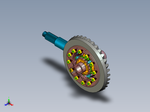 2G046--差速器设计及桥壳有限元分析(三维proe全)