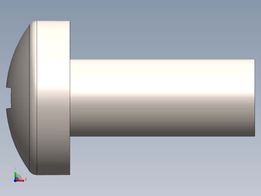 螺丝 M2.5 十字盘头-M2.5 x 6 Screw head.SLDPRT前视缩略图