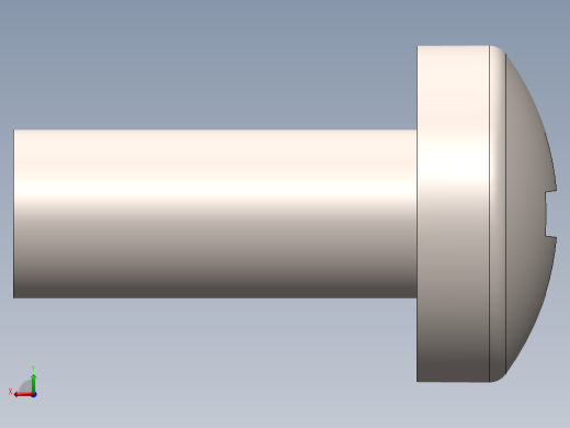 螺丝 M2.5 十字盘头-M2.5 x 6 Screw head.SLDPRT后视缩略图