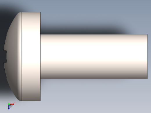螺丝 M2.5 十字盘头-M2.5 x 6 Screw head.SLDPRT俯视缩略图