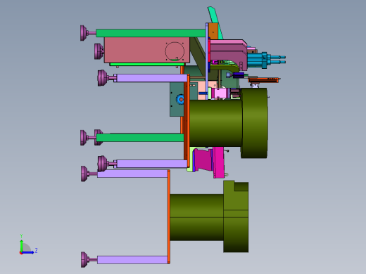 内杆内筒外斗自动组合机左视缩略图
