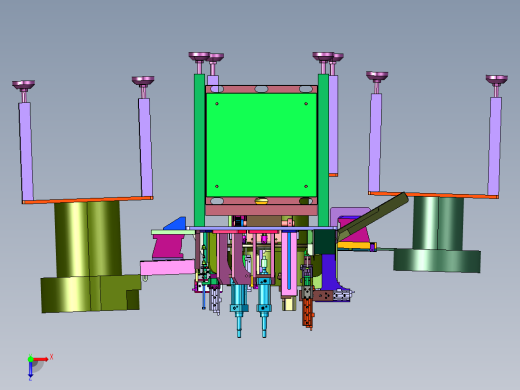 内杆内筒外斗自动组合机俯视缩略图