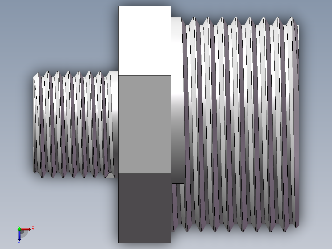 对丝-六角异径 DN25-DN10俯视图