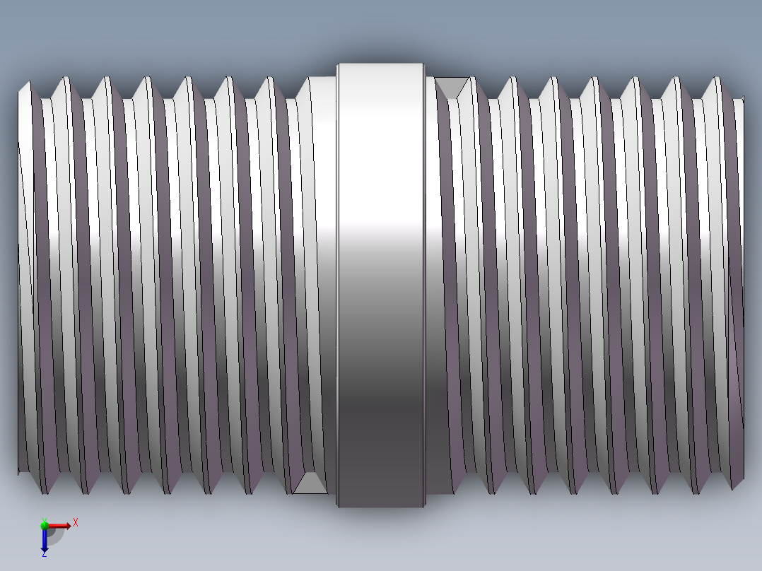 对丝-圆边等径 DN10俯视图