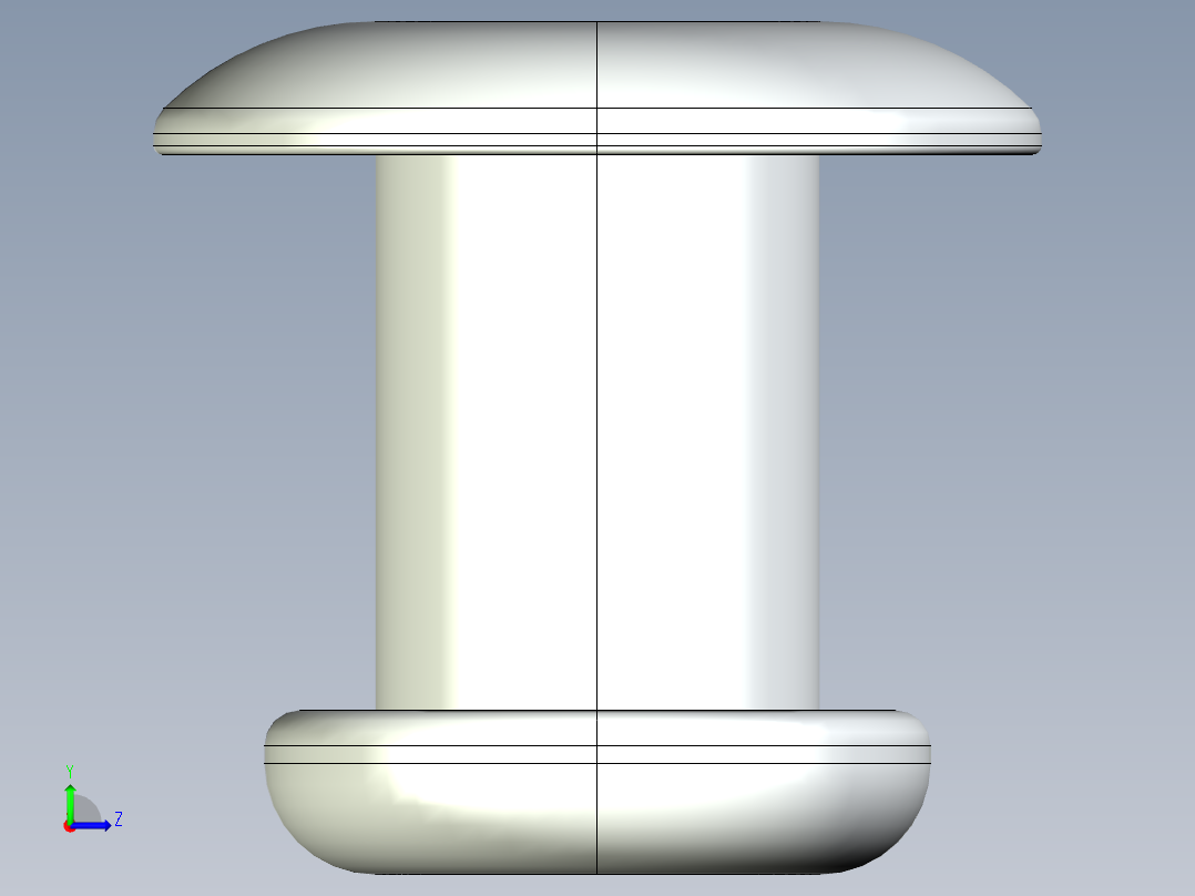 紧固件-STEP 0.2500 Rivet左视图