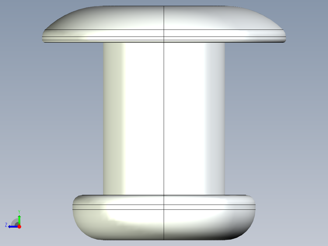 紧固件-STEP 0.2500 Rivet右视图