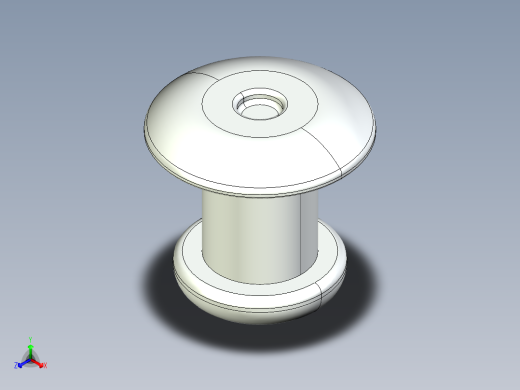 紧固件-STEP 0.2500 Rivet正等轴测缩略图