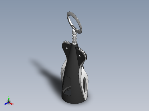 螺旋开瓶器24正等轴测缩略图