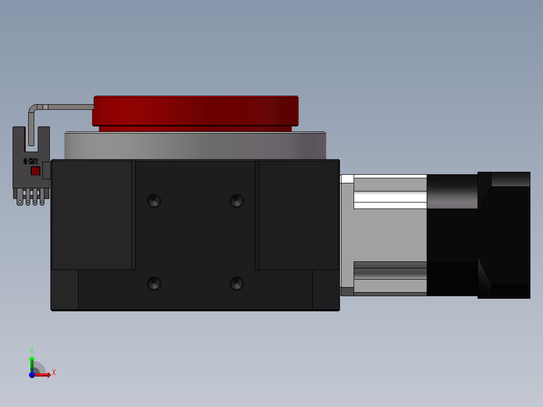 伺服旋转平台前视图