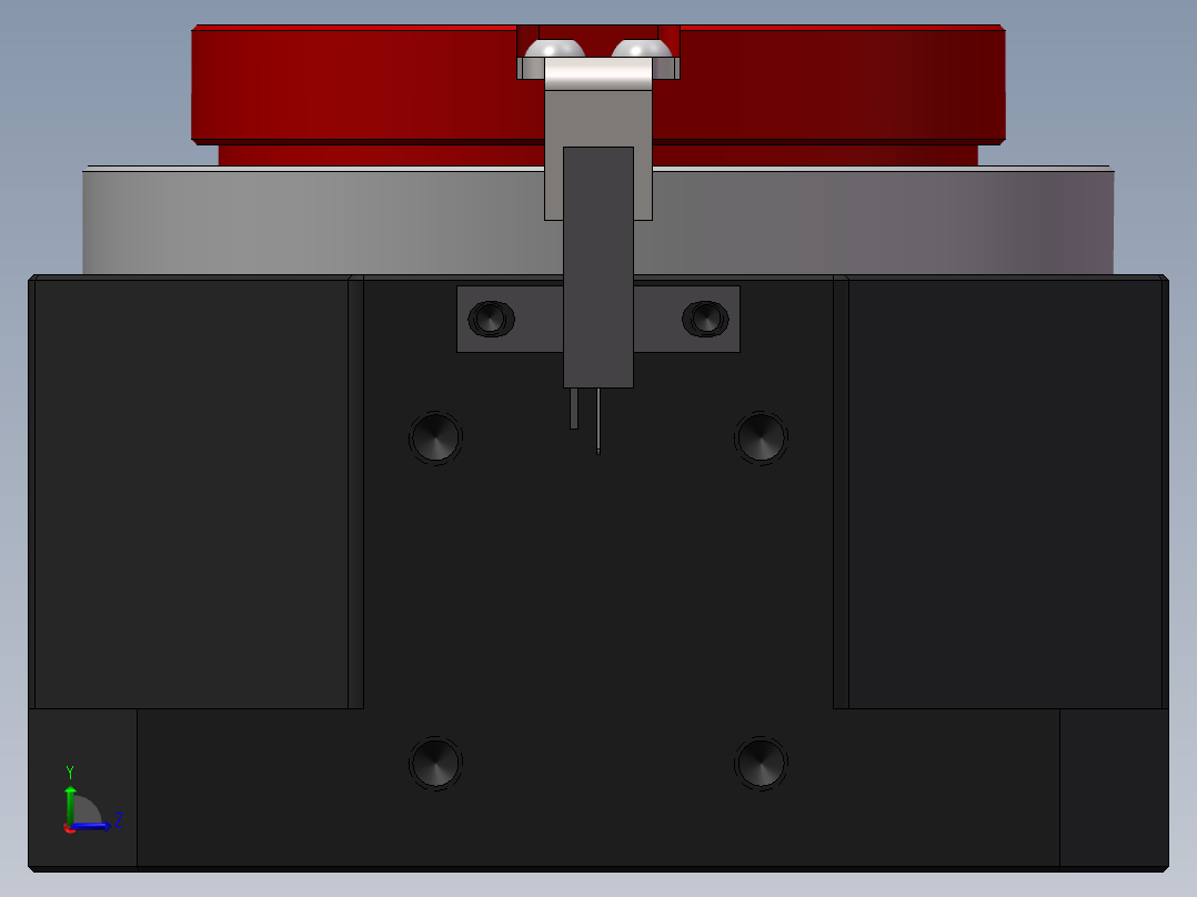 伺服旋转平台左视图