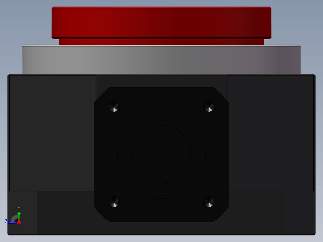 伺服旋转平台右视图