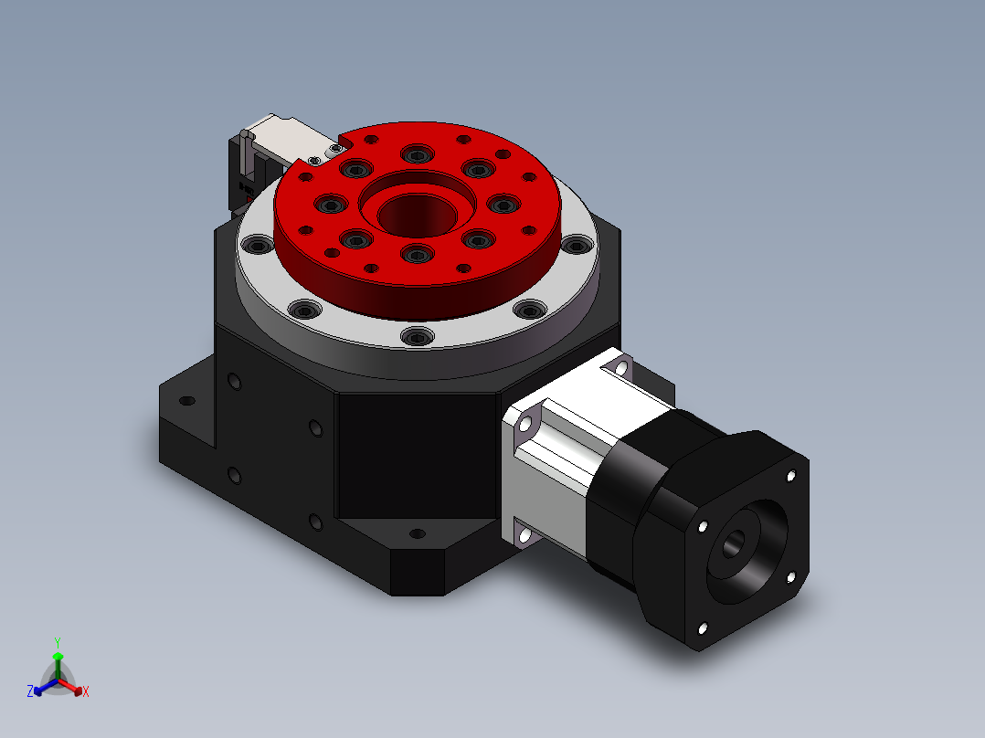 伺服旋转平台正等轴测图