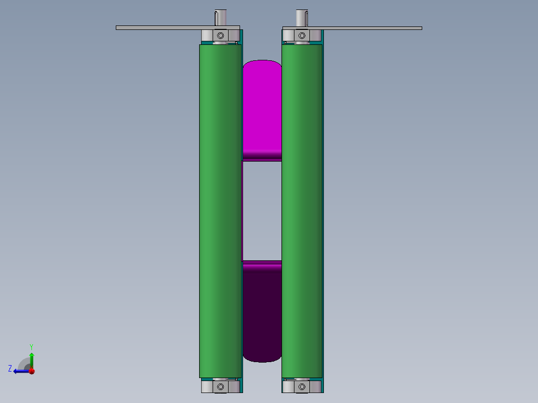 水平螺旋设备右视图