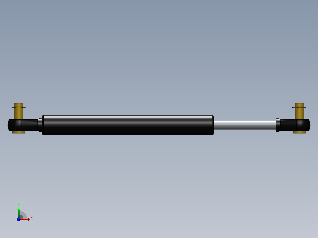 气弹簧（简单）前视图