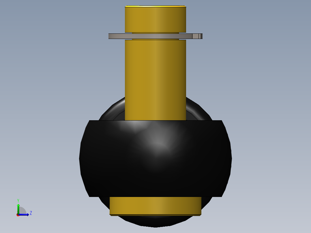 气弹簧（简单）左视图