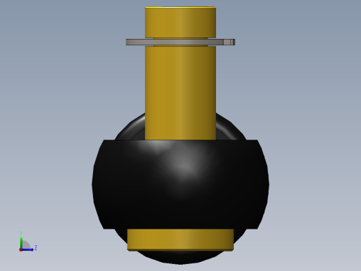气弹簧（简单）左视缩略图