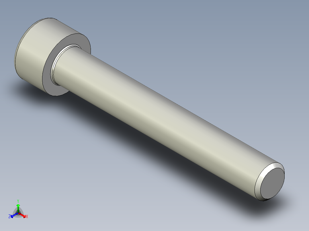 内六角螺钉-BOLT-M8-55-36-8-13-8-R0.8.stp正等轴测图