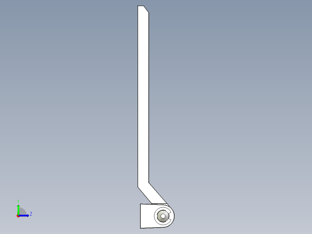 鋅合金鉸鏈MCH(A)-3D多系列多零件图纸模型左视图