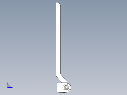 鋅合金鉸鏈MCH(A)-3D多系列多零件图纸模型左视缩略图