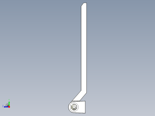 鋅合金鉸鏈MCH(A)-3D多系列多零件图纸模型右视缩略图