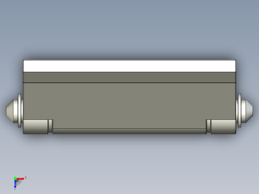 鋅合金鉸鏈MCH(A)-3D多系列多零件图纸模型俯视缩略图