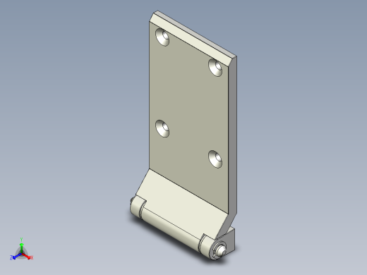 鋅合金鉸鏈MCH(A)-3D多系列多零件图纸模型正等轴测缩略图