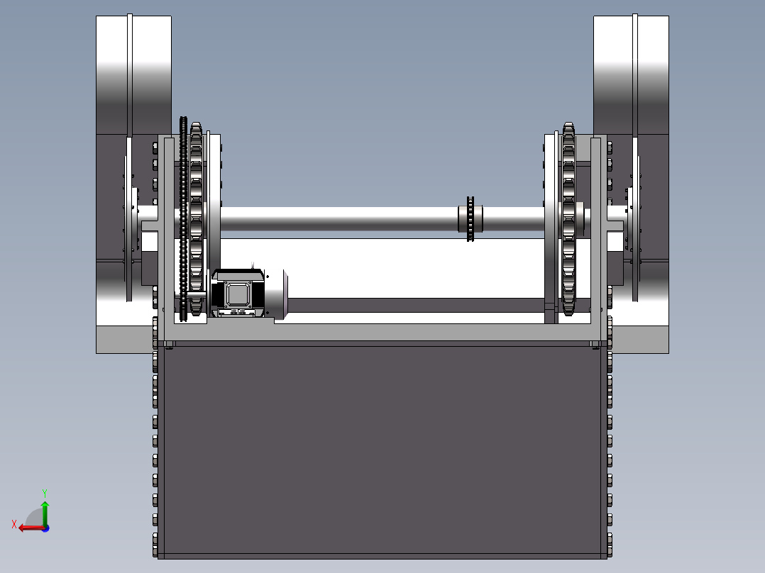 超市倾斜式自动人行道后视图