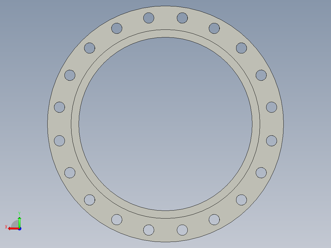 滑套法兰后视图