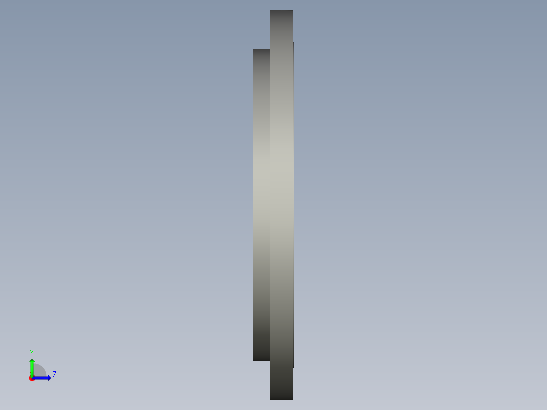 滑套法兰左视图