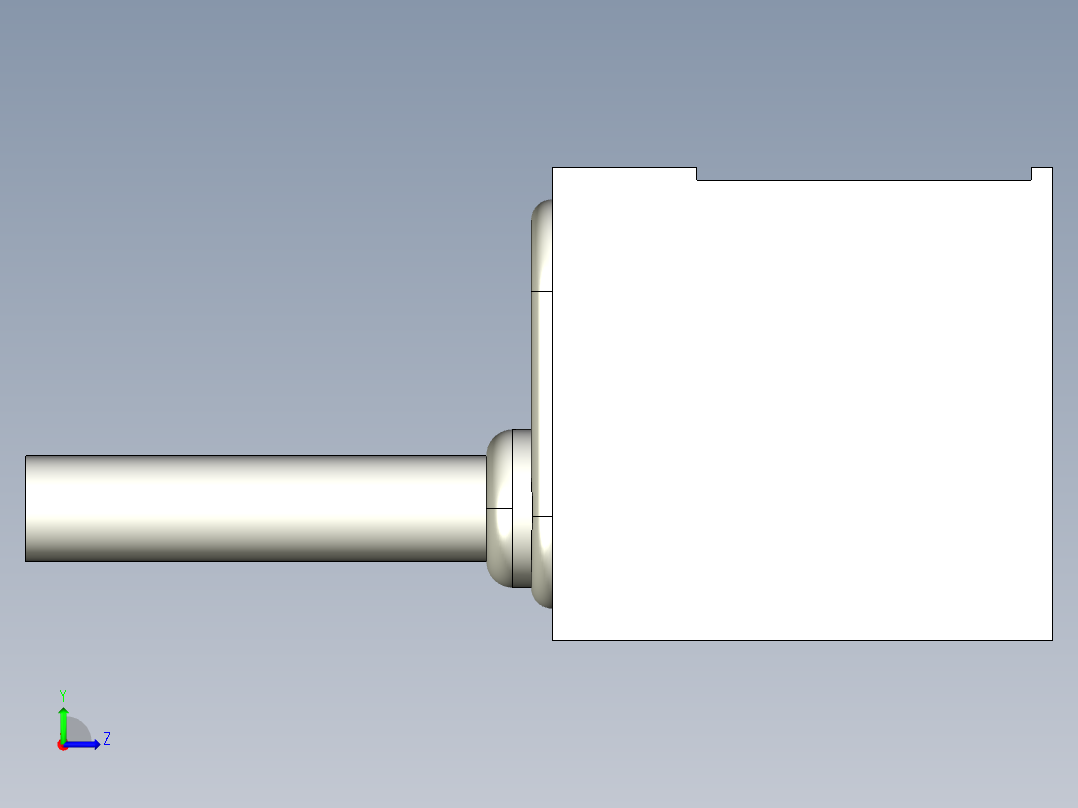 基恩士LX2-11R_kc图纸模型左视图